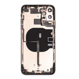Back Housing With Small Parts Pre-Installed Compatible for iPhone 11 Pro Max (Premium) - Matte Space Gray