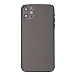 Back Housing With Small Parts Pre-Installed Compatible for iPhone 11 Pro Max (Premium) - Matte Space Gray