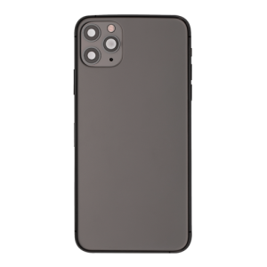 Back Housing With Small Parts Pre-Installed Compatible for iPhone 11 Pro Max (Premium) - Matte Space Gray