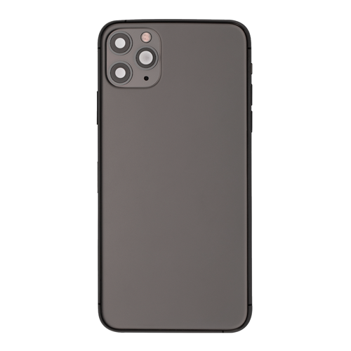 Back Housing With Small Parts Pre-Installed Compatible for iPhone 11 Pro Max (Premium) - Matte Space Gray