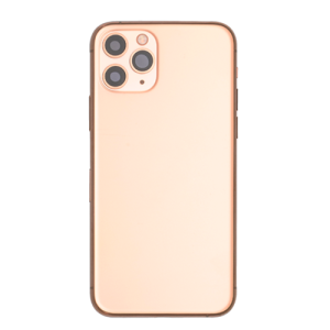Back Housing With Small Parts Pre-Installed Compatible for iPhone 11 Pro (PULL / A)  - Matte Gold