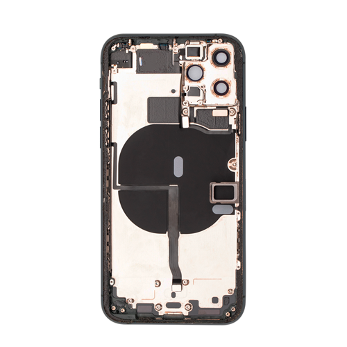 Back Housing With Small Parts Pre-Installed Compatible for iPhone 11 Pro (PULL / A) - Midnight Green