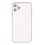 Back Housing With Small Parts Pre-Installed Compatible for iPhone 11 Pro (PULL / B+) - Matte Silver