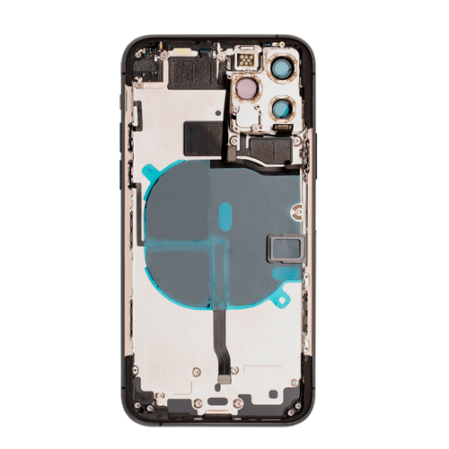 Back Housing With Small Parts Pre-Installed Compatible for iPhone 11 Pro (Premium) - Matte Space Gray
