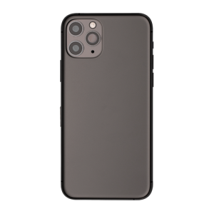 Back Housing With Small Parts Pre-Installed Compatible for iPhone 11 Pro (Premium) - Matte Space Gray