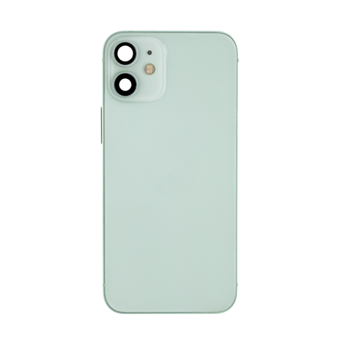 Back Housing With Small Parts Pre-Installed Compatible for iPhone 12 Mini (Premium) - Green