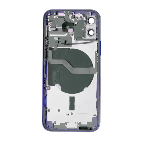 Back Housing With Small Parts Pre-Installed Compatible for iPhone 12 Mini (Premium) - Purple
