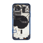 Back Housing With Small Parts Pre-Installed Compatible for iPhone 12 (Premium) - Blue