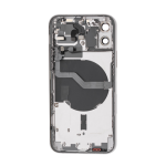 Back Housing With Small Parts Pre-Installed Compatible for iPhone 12 (Premium) - White