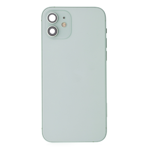 Back Housing With Small Parts Pre-Installed Compatible for iPhone 12 (Premium) - Green