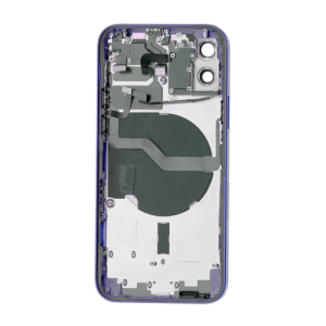 Back Housing With Small Parts Pre-Installed Compatible for iPhone 12 (Premium) - Purple