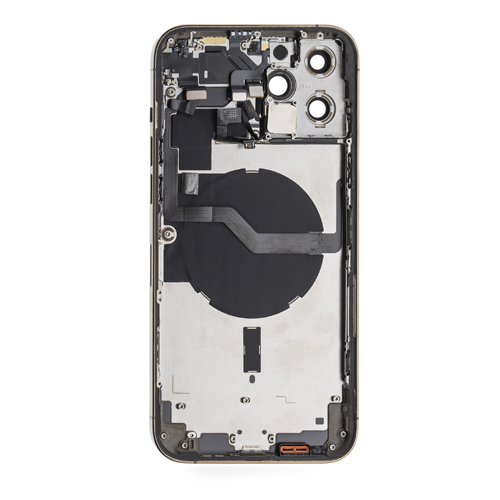 Back Housing Without Small Parts Compatible for iPhone 12 Pro Max (Premium) - Gold