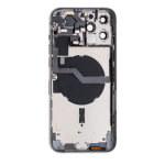 Back Housing With Small Parts Pre-Installed Compatible for iPhone 12 Pro (Premium) - Silver