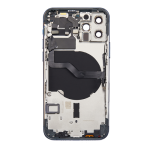 Back Housing With Small Parts Pre-Installed Compatible for iPhone 12 Pro (Premium) - Blue