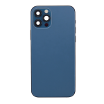 Back Housing With Small Parts Pre-Installed Compatible for iPhone 12 Pro (Premium) - Blue