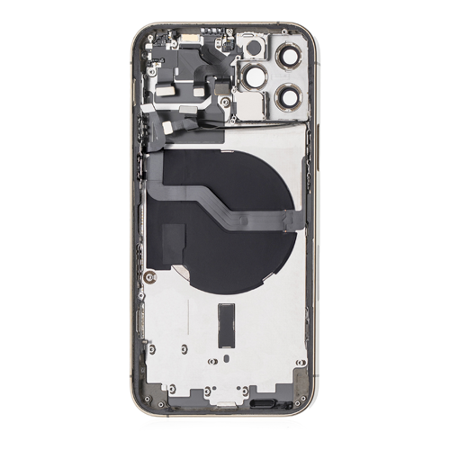 Back Housing With Small Parts and Battery Pre-Installed Compatible for iPhone 12 Pro (PULL / A)  - Gold