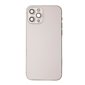 Back Housing With Small Parts Pre-Installed Compatible for iPhone 12 Pro (PULL / A)  - Gold