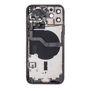 Back Housing With Small Parts Pre-Installed Compatible for iPhone 12 Pro (Premium) - Graphite