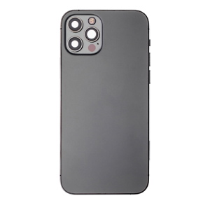 Back Housing With Small Parts Pre-Installed Compatible for iPhone 12 Pro (Premium) - Graphite