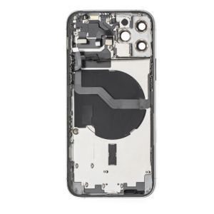 Back Housing Without Small Parts Compatible for iPhone 12 Pro (Premium) - Silver