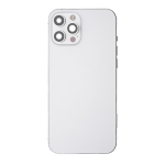 Back Housing Without Small Parts Compatible for iPhone 12 Pro (Premium) - Silver