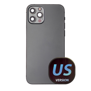 Back Housing Without Small Parts Compatible for iPhone 12 Pro (US Version) (Premium) - Graphite