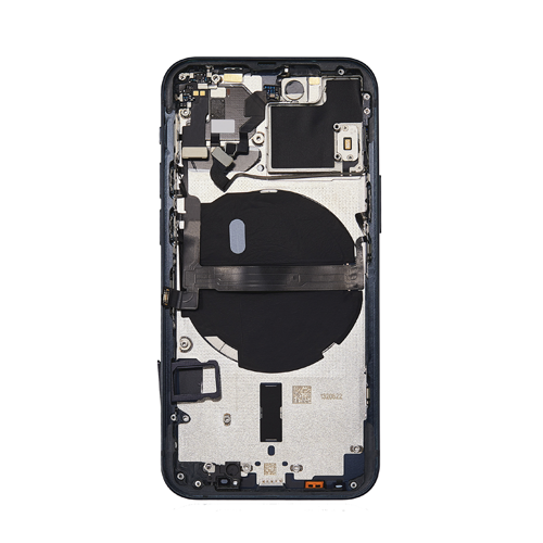Back Housing With Small Parts Pre-Installed Compatible for iPhone 13 Mini (Premium) - Midnight
