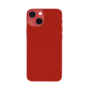 Back Housing With Small Parts Pre-Installed Compatible for iPhone 13 Mini (Premium) - Red