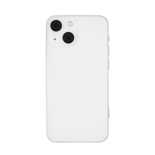 Back Housing With Small Parts Pre-Installed Compatible for iPhone 13 Mini (Premium) - Starlight