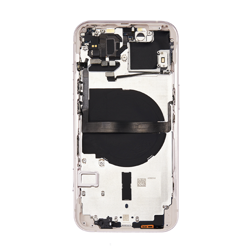 Back Housing With Small Parts Pre-Installed Compatible for iPhone 13 (Premium) - Pink