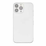 Back Housing With Small Parts Pre-Installed Compatible for iPhone 13 Pro Max (Premium) - Silver