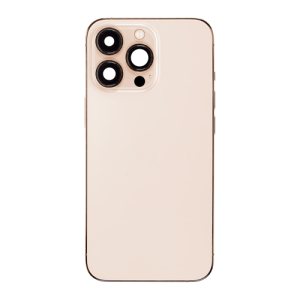 Back Housing With Small Parts Pre-Installed Compatible for iPhone 13 Pro (Premium) - Gold