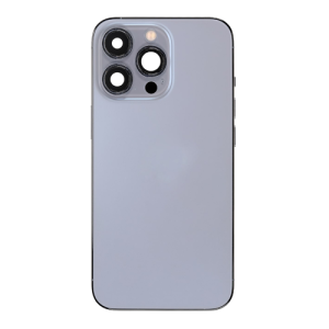 Back Housing With Small Parts Pre-Installed Compatible for iPhone 13 Pro (Premium) - Sierra Blue