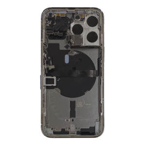 Back Housing With Small Parts and Battery Pre-Installed Compatible for iPhone 13 Pro (PULL / A) - Silver