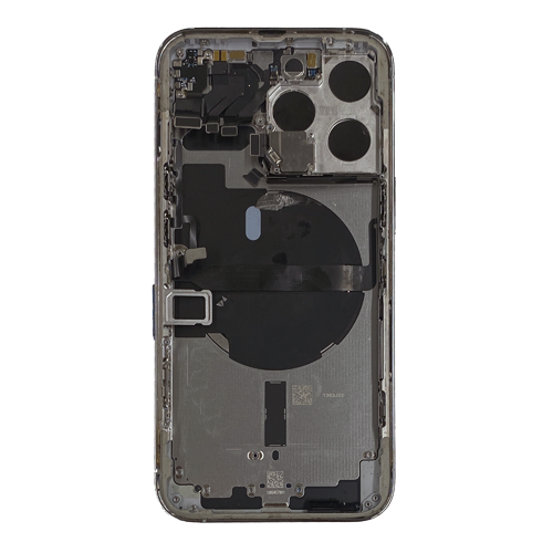 Back Housing With Small Parts and Battery Pre-Installed Compatible for iPhone 13 Pro (PULL / A) - Silver