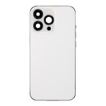 Back Housing With Small Parts and Battery Pre-Installed Compatible for iPhone 13 Pro (PULL / A) - Silver