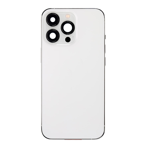 Back Housing With Small Parts and Battery Pre-Installed Compatible for iPhone 13 Pro (PULL / A) - Silver