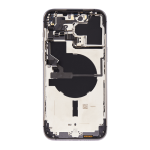 Back Housing With Small Parts Pre-Installed Compatible for iPhone 14 Pro Max (Premium) - Deep Purple
