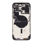Back Housing With Small Parts Pre-Installed Compatible for iPhone 14 Pro Max (Premium) - Space Black