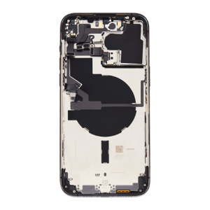 Back Housing With Small Parts Pre-Installed Compatible for iPhone 14 Pro Max (Premium) - Space Black