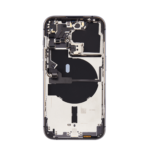 Back Housing With Small Parts Pre-Installed Compatible for iPhone 14 Pro (Premium) - Deep Purple