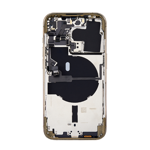 Back Housing With Small Parts Pre-Installed Compatible for iPhone 14 Pro (Premium) - Gold