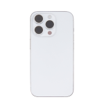 Back Housing With Small Parts Pre-Installed Compatible for iPhone 14 Pro (Premium) - Silver