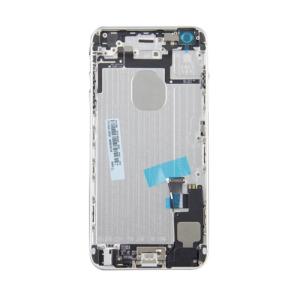 Back Housing With Small Parts Pre-Installed Compatible for iPhone 6 Plus (Premium) - White