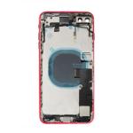 Back Housing With Small Parts Pre-Installed Compatible for iPhone 7 Plus (Premium) - Red