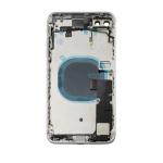 Back Housing With Small Parts Pre-Installed Compatible for iPhone 8 Plus (Premium) - White