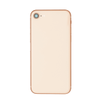 Back Housing With Side Buttons, Sim Tray And Lens Camera Compatible for iPhone 8 (Premium) - Rose Golden