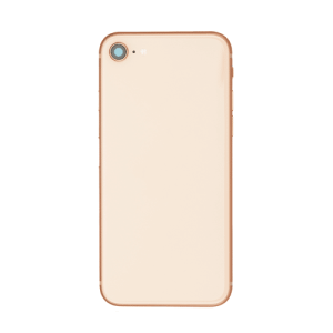 Back Housing With Small Parts Pre-Installed Compatible for iPhone 8 (Premium) - Rose Golden