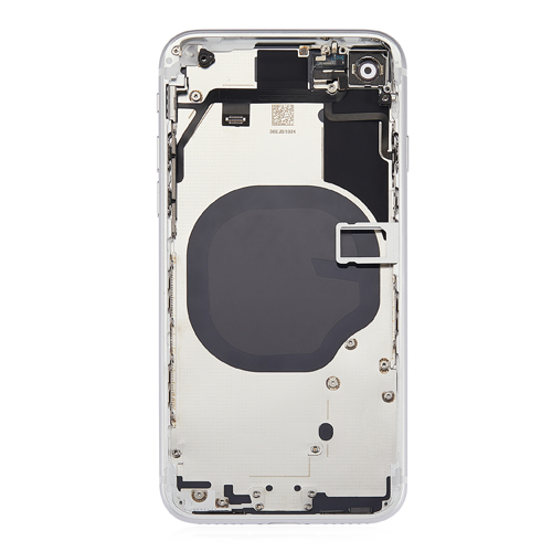 Back Housing With Small Parts Pre-Installed Compatible for iPhone SE (2020) (Premium) - White