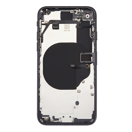 Back Housing With Small Parts Pre-Installed Compatible for iPhone SE (2020) (Premium) - Black